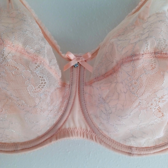 Wacoal Pink Full Coverage Bra with Mesh Texture, Size 38DD - Picture 4 of 16